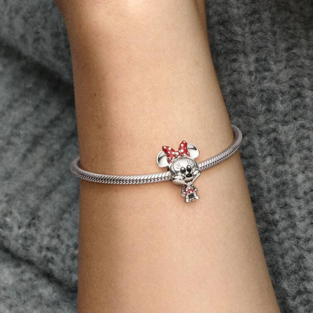 Pandora | Disney Minnie Mouse Dotted Dress & Bow Charm